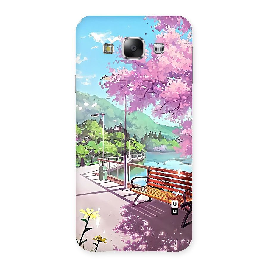 Beautiful Cherry Blossom Landscape Back Case for Galaxy E5