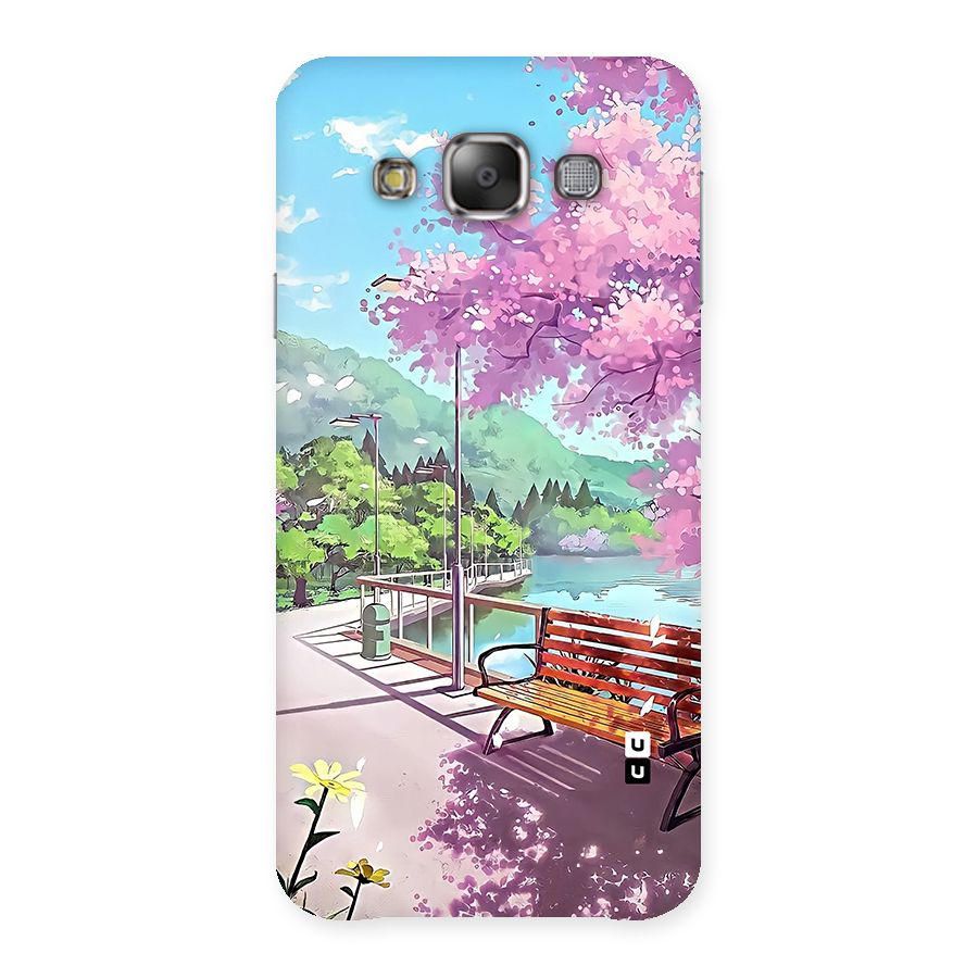 Beautiful Cherry Blossom Landscape Back Case for Galaxy E7