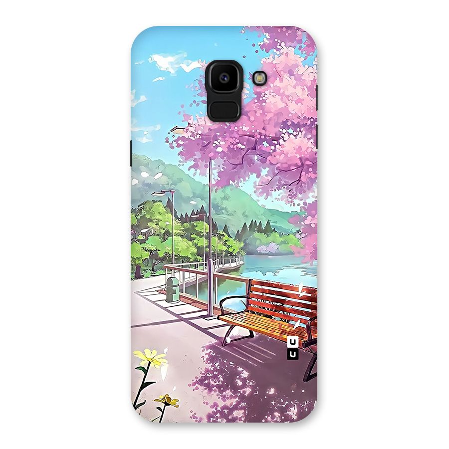 Beautiful Cherry Blossom Landscape Back Case for Galaxy J6
