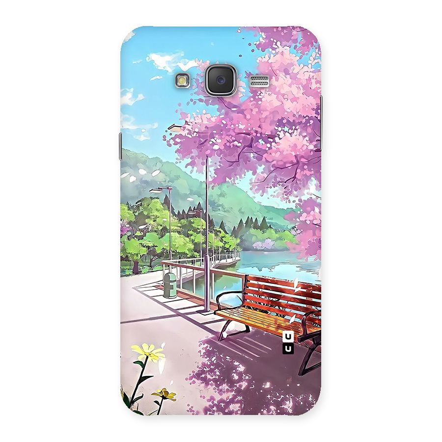 Beautiful Cherry Blossom Landscape Back Case for Galaxy J7