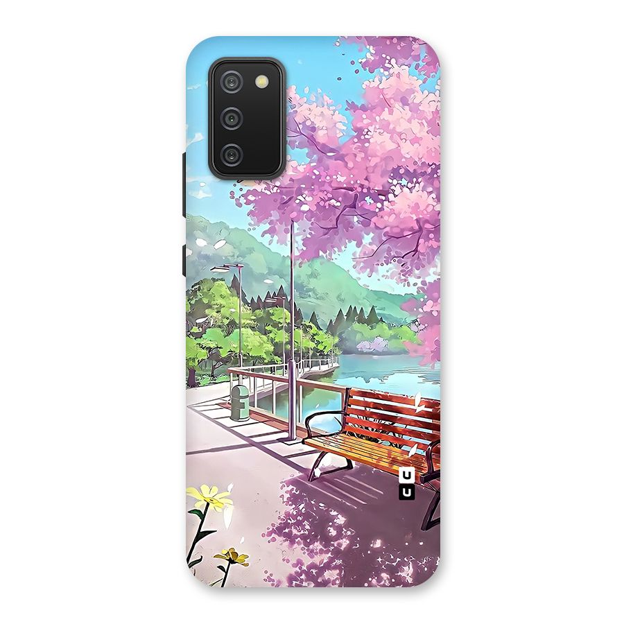 Beautiful Cherry Blossom Landscape Back Case for Galaxy M02s