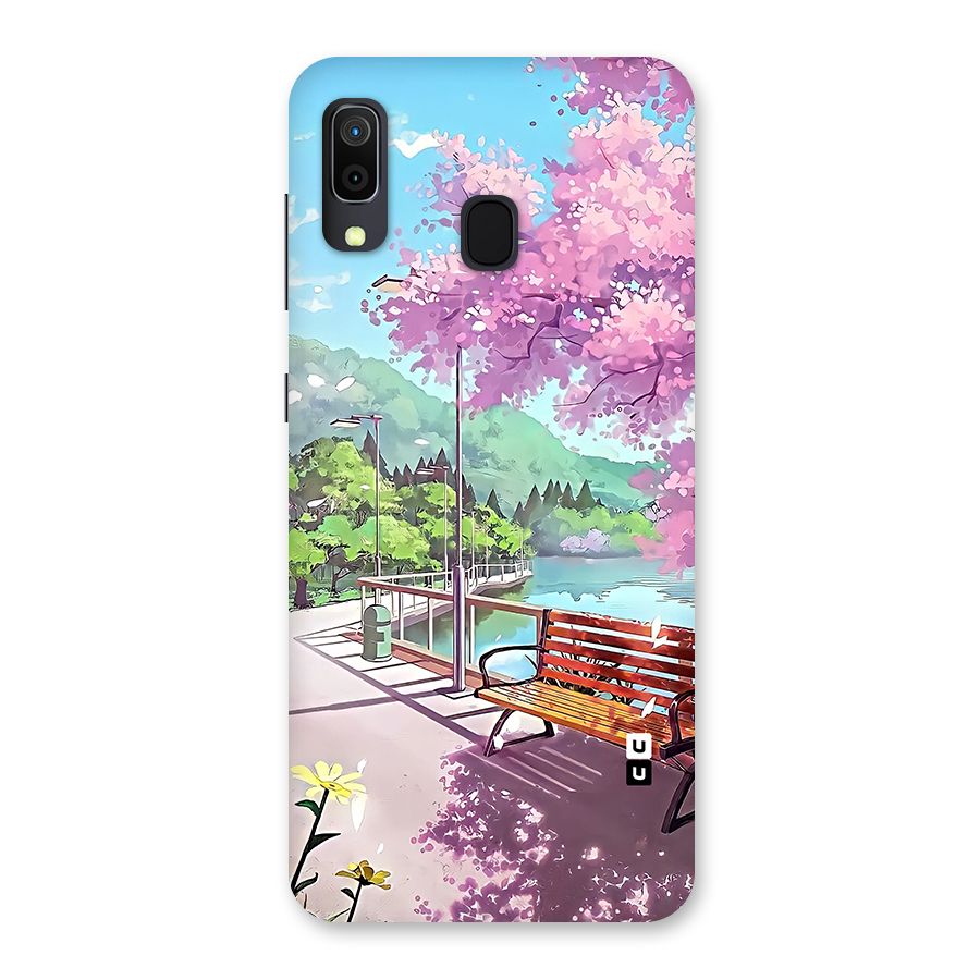 Beautiful Cherry Blossom Landscape Back Case for Galaxy M10s