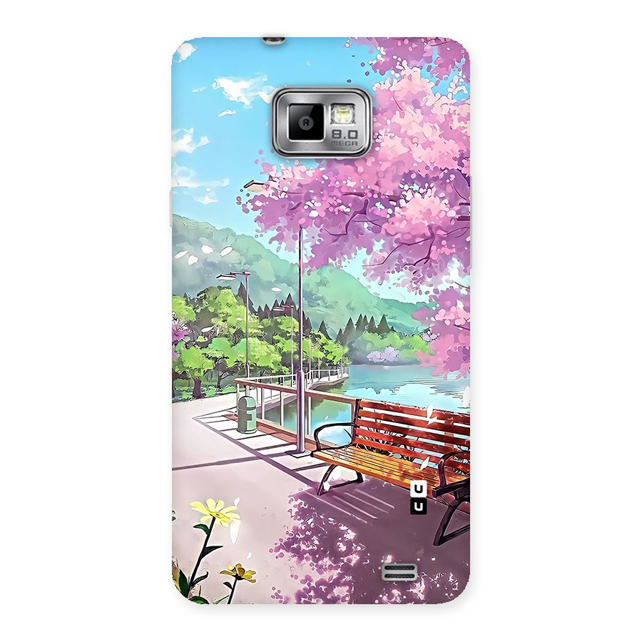Beautiful Cherry Blossom Landscape Back Case for Galaxy S2