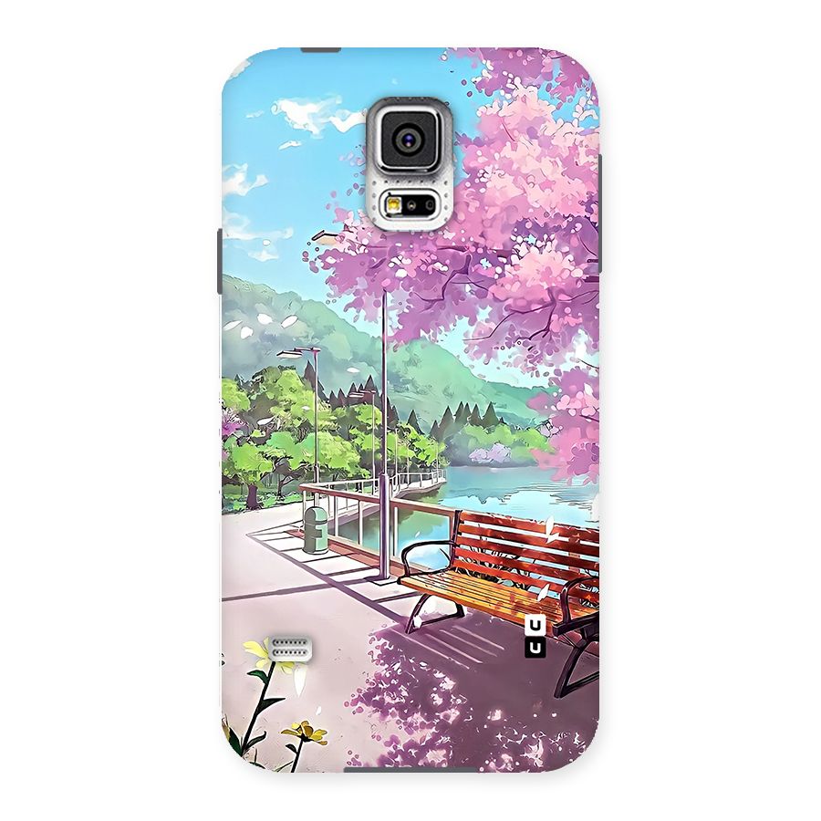 Beautiful Cherry Blossom Landscape Back Case for Galaxy S5