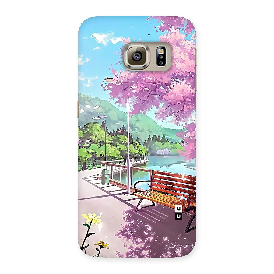 Beautiful Cherry Blossom Landscape Back Case for Galaxy S6 edge