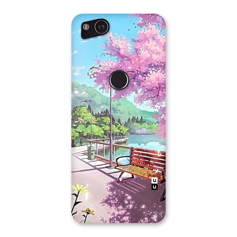 Beautiful Cherry Blossom Landscape Back Case for Google Pixel 2