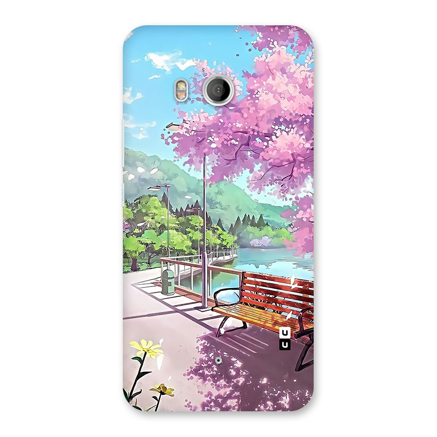 Beautiful Cherry Blossom Landscape Back Case for HTC U11