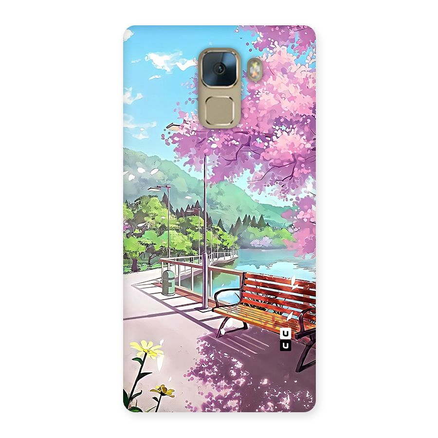 Beautiful Cherry Blossom Landscape Back Case for Honor 7