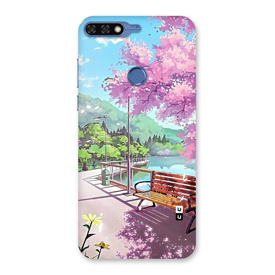 Beautiful Cherry Blossom Landscape Back Case for Honor 7C