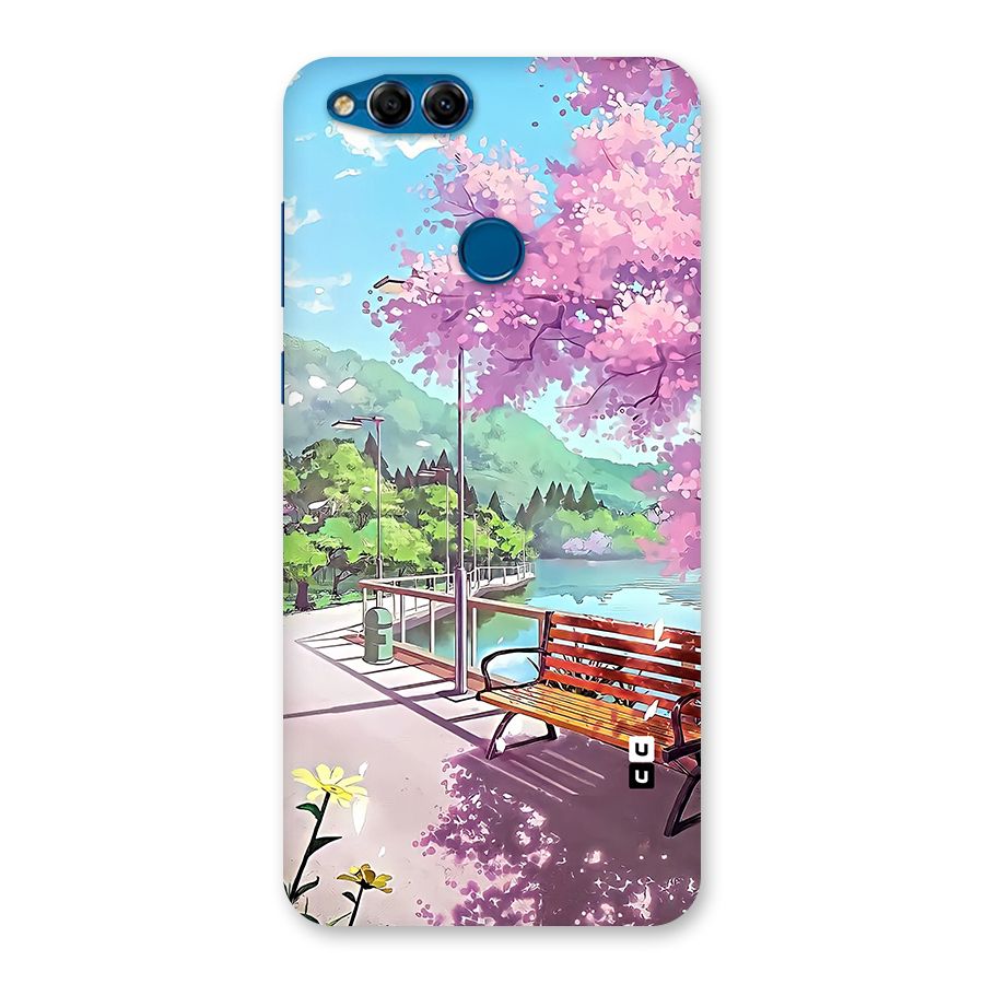 Beautiful Cherry Blossom Landscape Back Case for Honor 7X