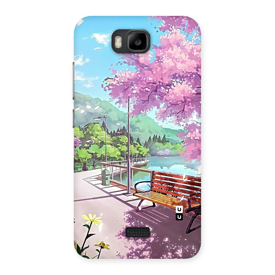 Beautiful Cherry Blossom Landscape Back Case for Honor Bee
