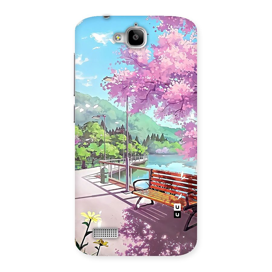 Beautiful Cherry Blossom Landscape Back Case for Honor Holly