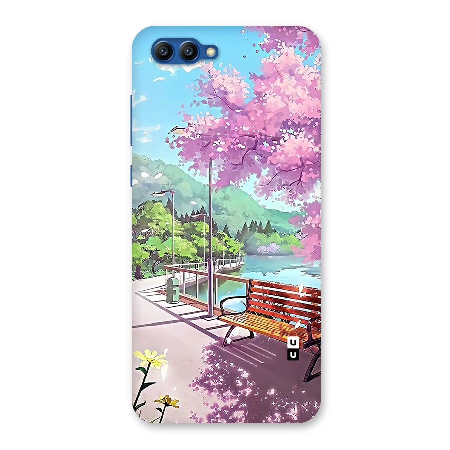 Beautiful Cherry Blossom Landscape Back Case for Honor View 10