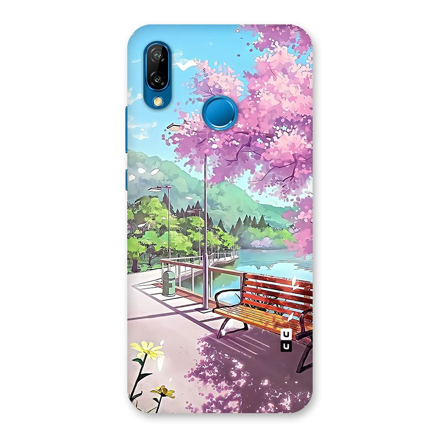 Beautiful Cherry Blossom Landscape Back Case for Huawei P20 Lite