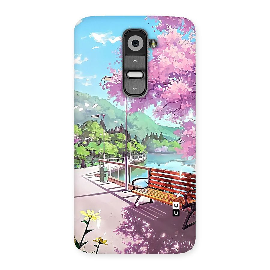 Beautiful Cherry Blossom Landscape Back Case for LG G2
