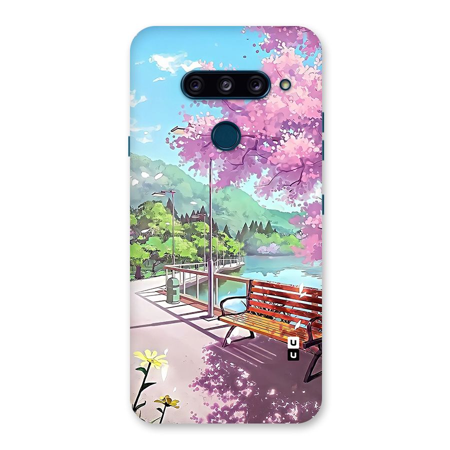 Beautiful Cherry Blossom Landscape Back Case for LG  V40 ThinQ