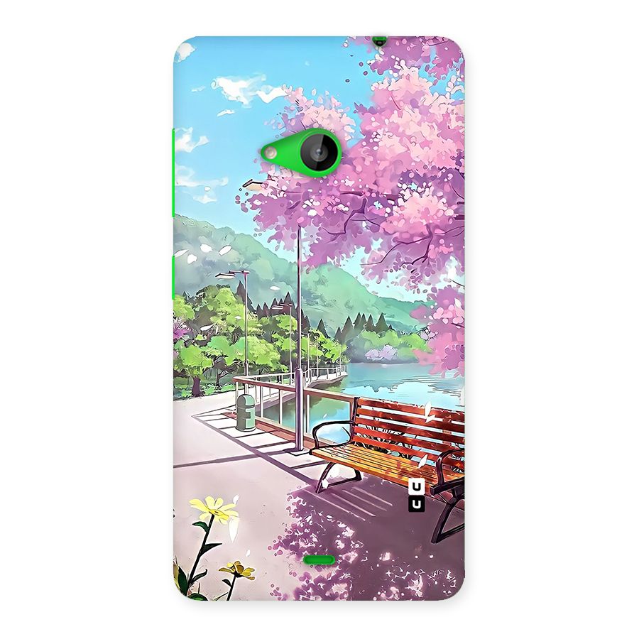 Beautiful Cherry Blossom Landscape Back Case for Lumia 535