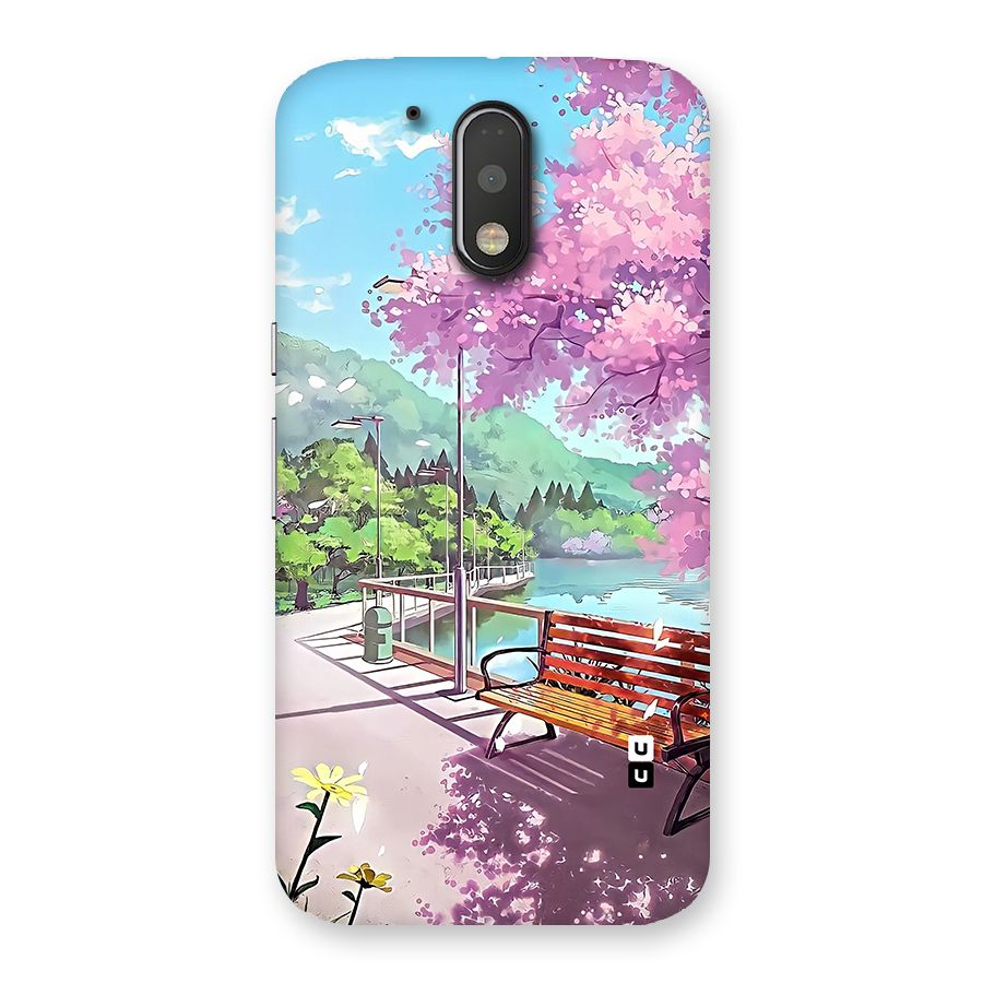 Beautiful Cherry Blossom Landscape Back Case for Moto G4 Plus