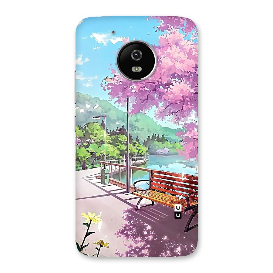 Beautiful Cherry Blossom Landscape Back Case for Moto G5
