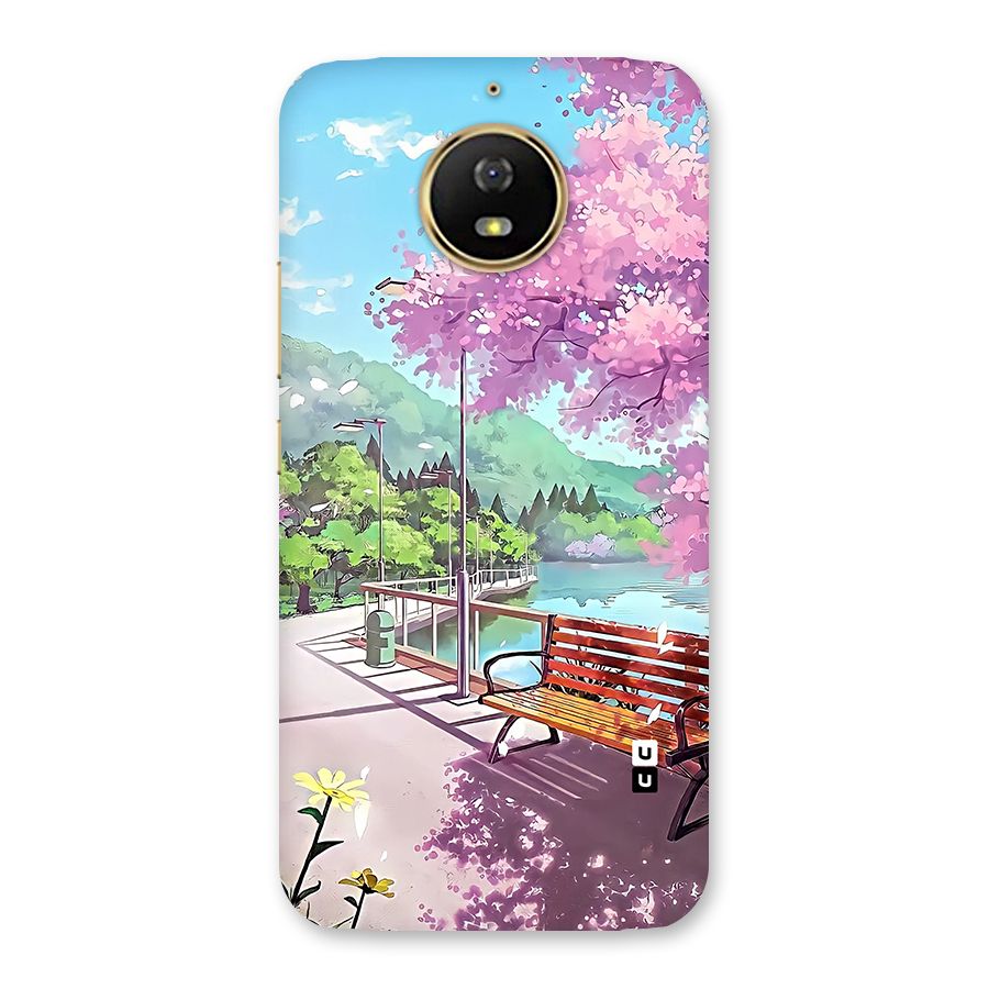 Beautiful Cherry Blossom Landscape Back Case for Moto G5s
