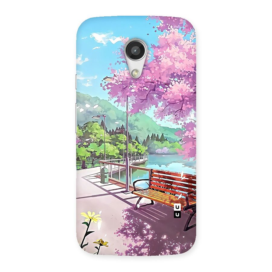 Beautiful Cherry Blossom Landscape Back Case for Moto G 2nd Gen