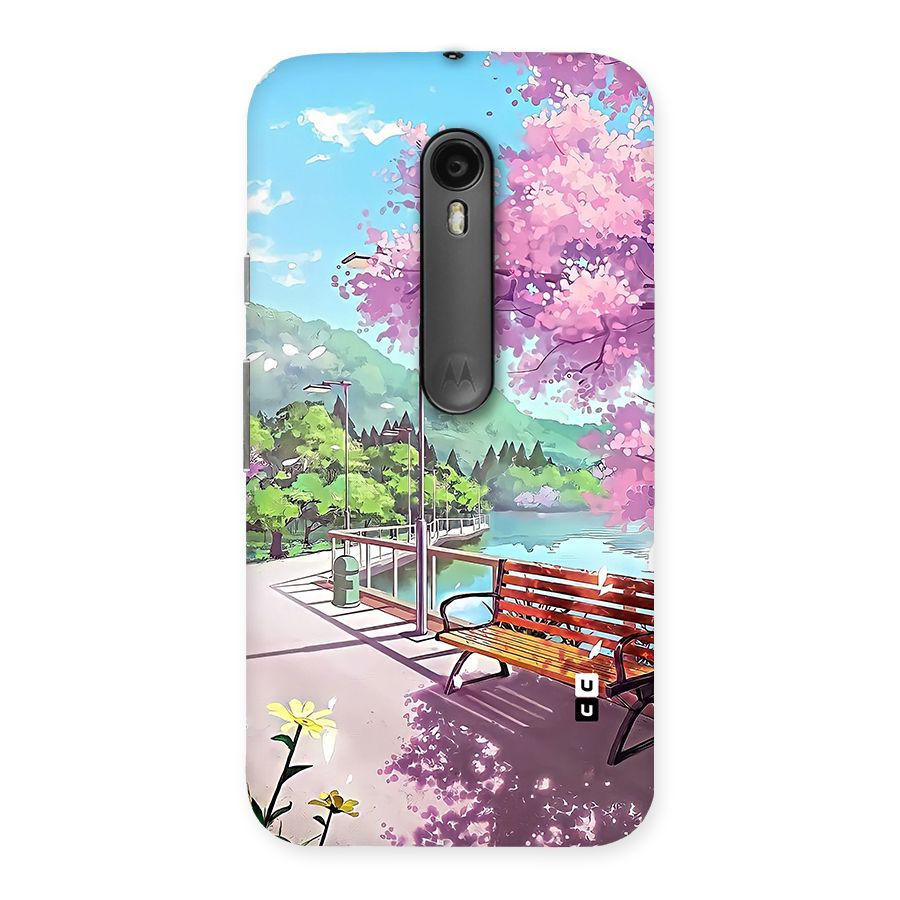 Beautiful Cherry Blossom Landscape Back Case for Moto G Turbo