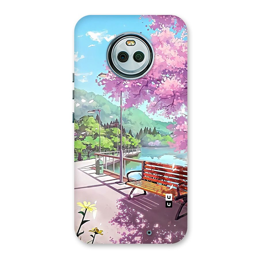 Beautiful Cherry Blossom Landscape Back Case for Moto X4