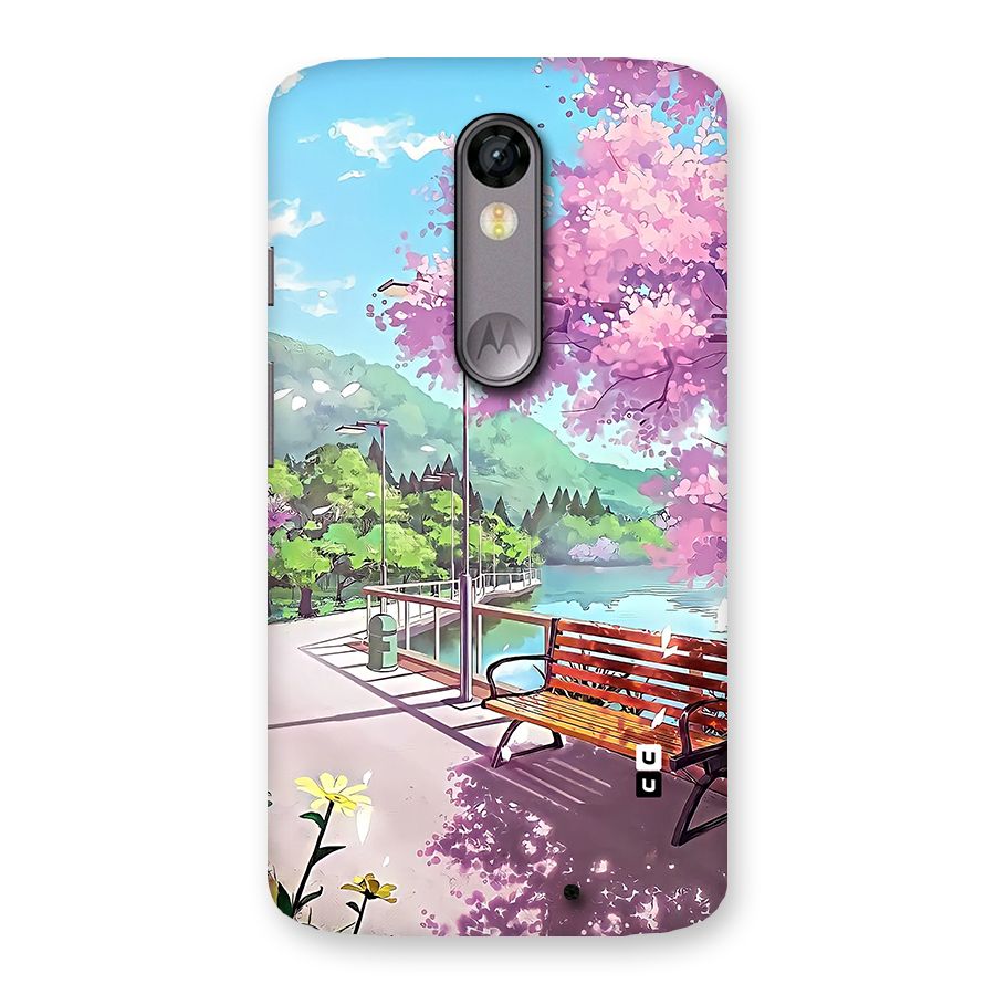 Beautiful Cherry Blossom Landscape Back Case for Moto X Force