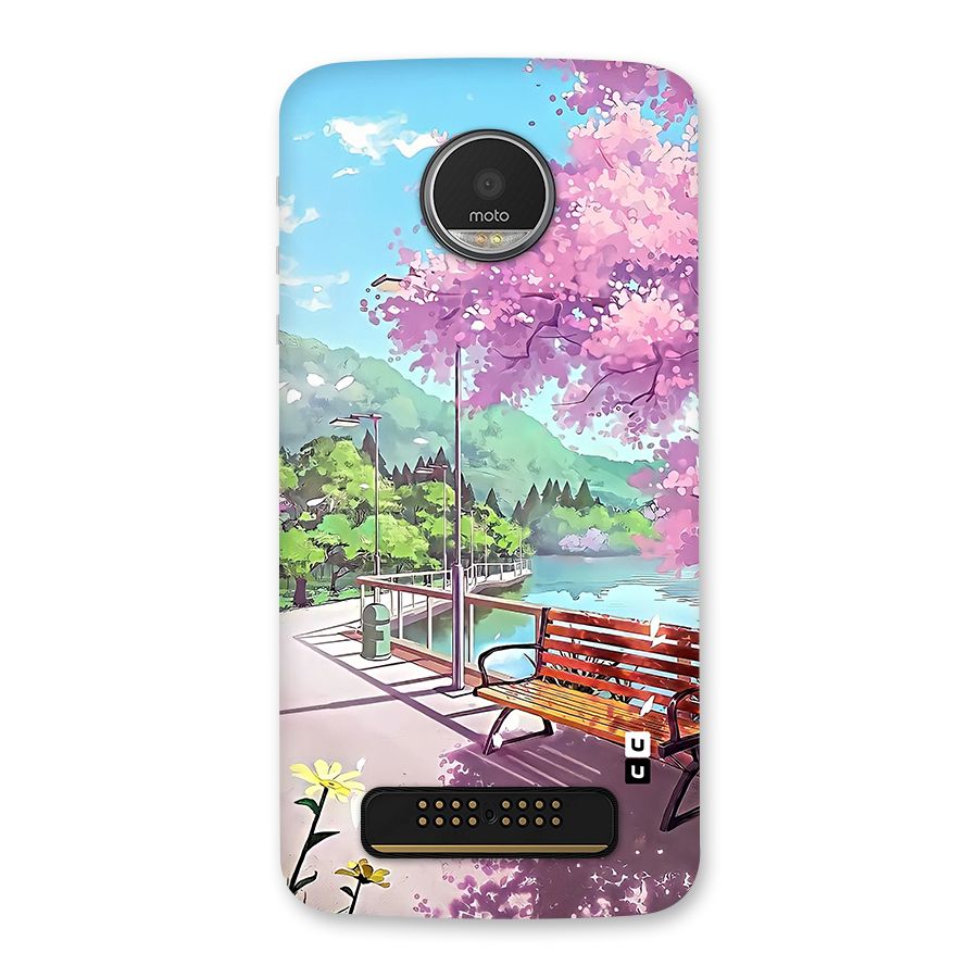 Beautiful Cherry Blossom Landscape Back Case for Moto Z Play