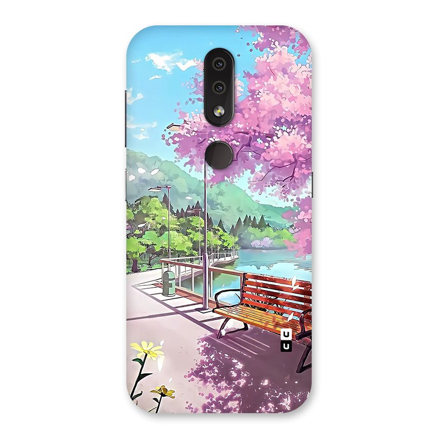 Beautiful Cherry Blossom Landscape Back Case for Nokia 4.2