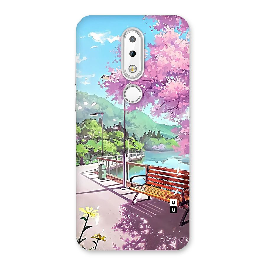 Beautiful Cherry Blossom Landscape Back Case for Nokia 6.1 Plus
