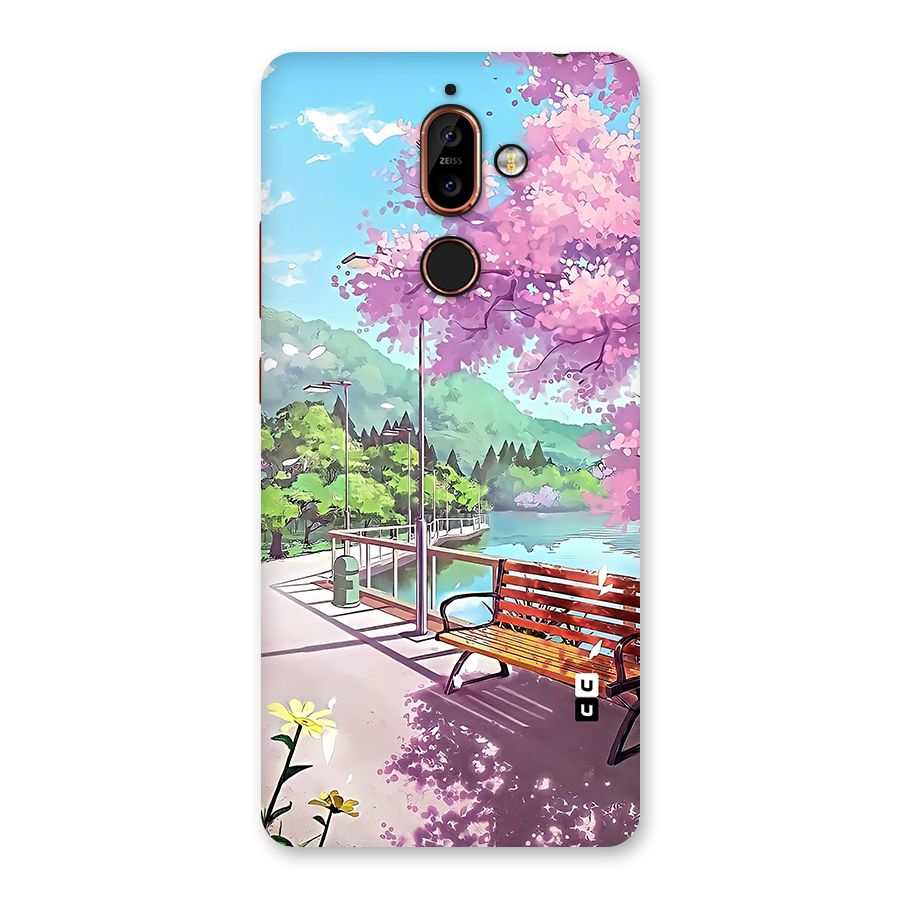 Beautiful Cherry Blossom Landscape Back Case for Nokia 7 Plus