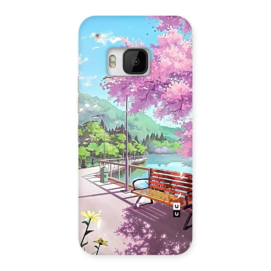 Beautiful Cherry Blossom Landscape Back Case for One M9