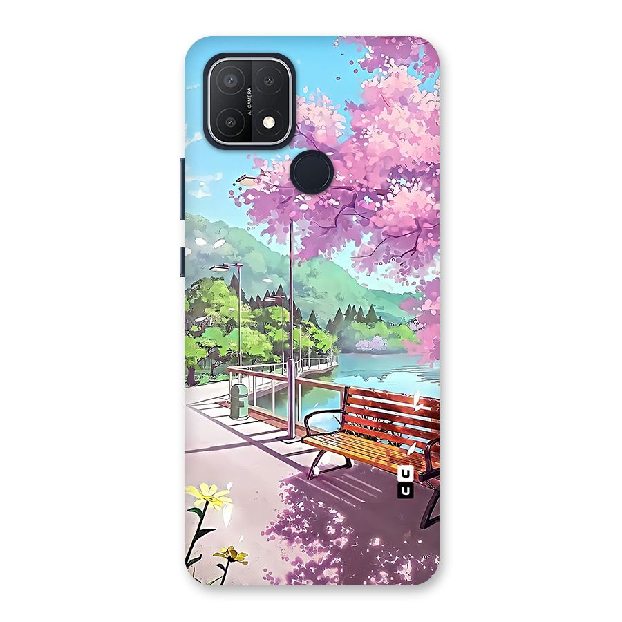 Beautiful Cherry Blossom Landscape Back Case for Oppo A15