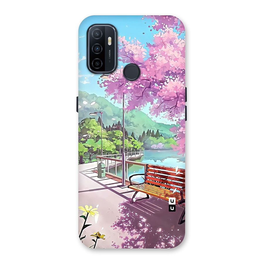 Beautiful Cherry Blossom Landscape Back Case for Oppo A32