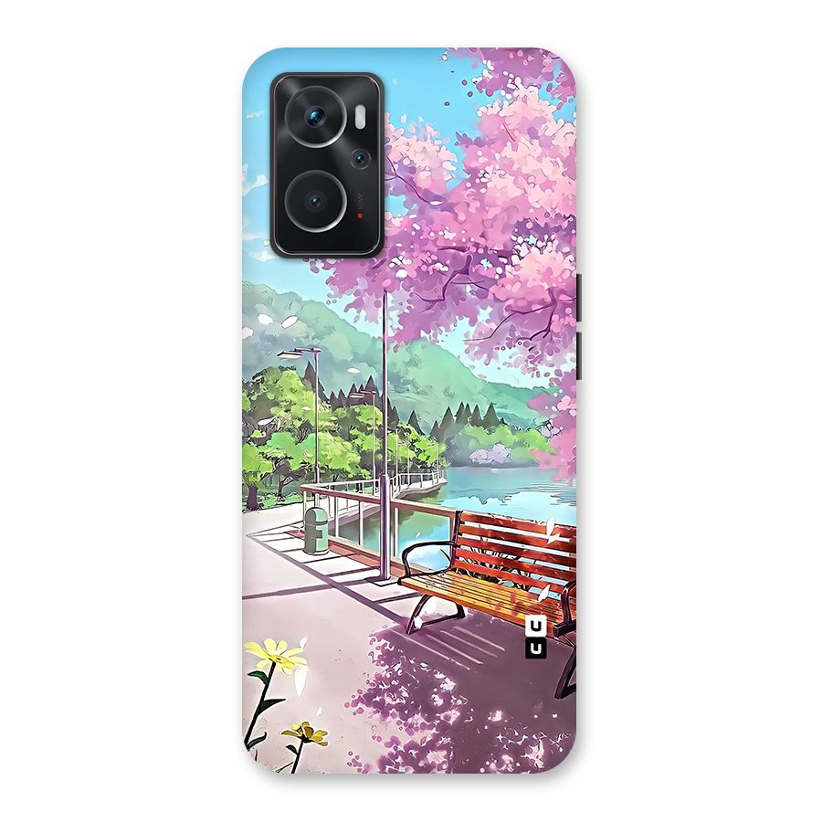 Beautiful Cherry Blossom Landscape Back Case for Oppo K10 4G