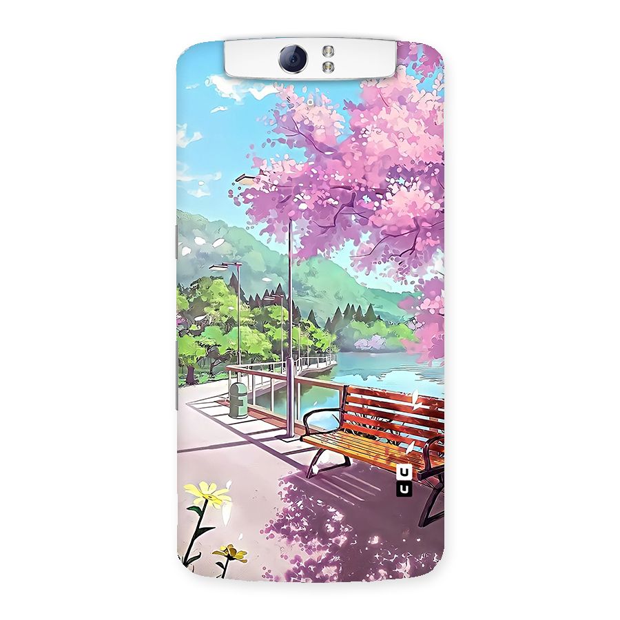 Beautiful Cherry Blossom Landscape Back Case for Oppo N1