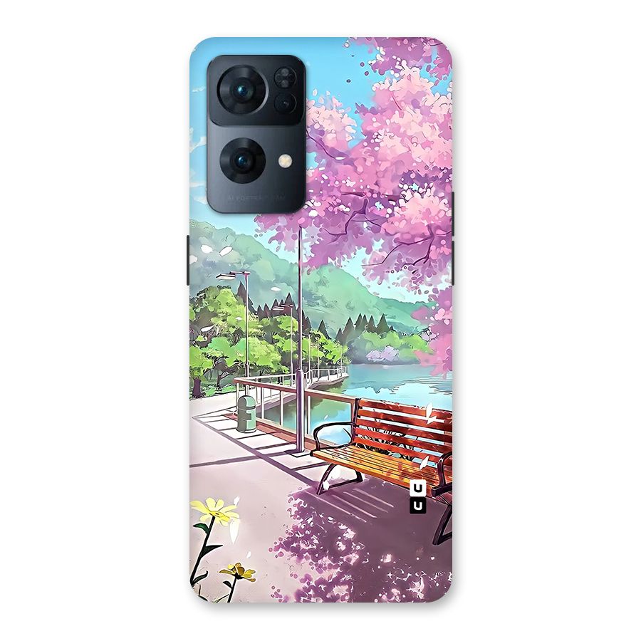 Beautiful Cherry Blossom Landscape Back Case for Oppo Reno7 Pro 5G