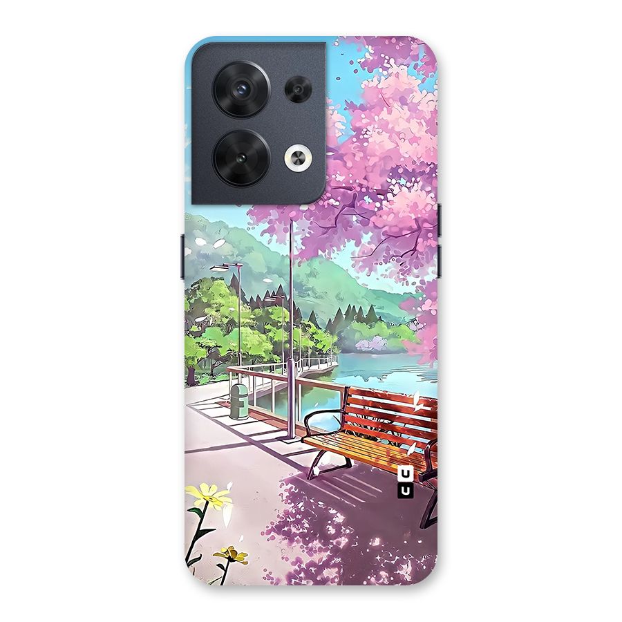 Beautiful Cherry Blossom Landscape Back Case for Oppo Reno8 5G