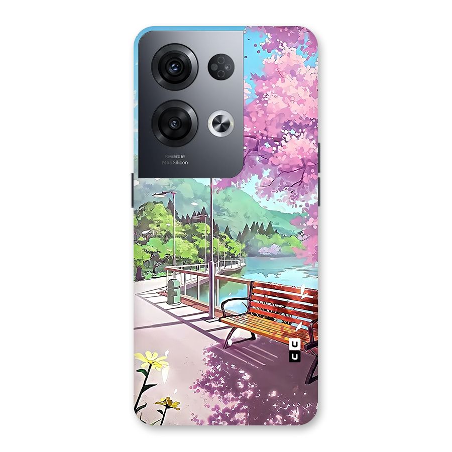 Beautiful Cherry Blossom Landscape Back Case for Oppo Reno8 Pro 5G