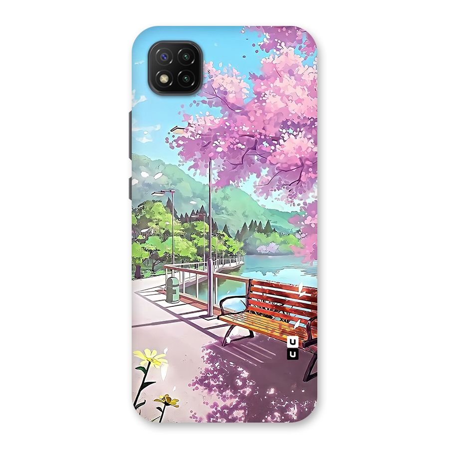 Beautiful Cherry Blossom Landscape Back Case for Poco C3