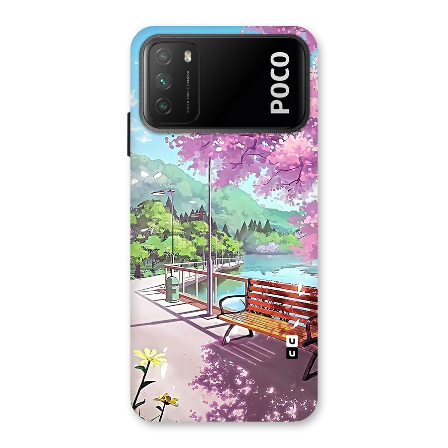 Beautiful Cherry Blossom Landscape Back Case for Poco M3