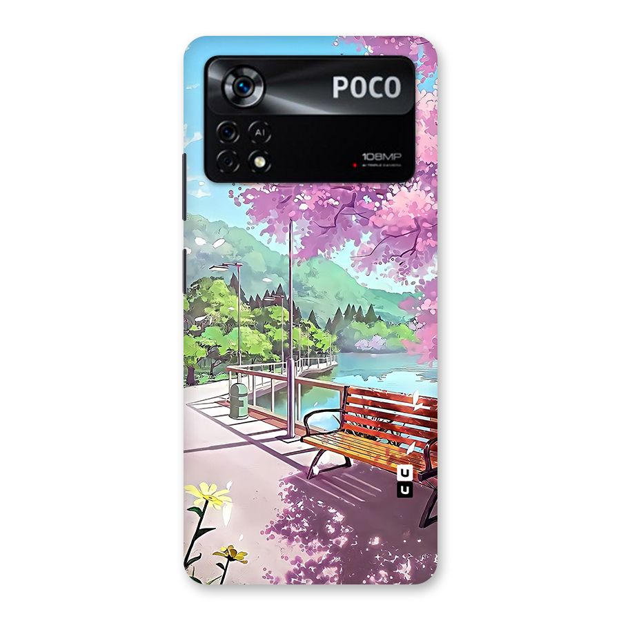 Beautiful Cherry Blossom Landscape Back Case for Poco X4 Pro 5G