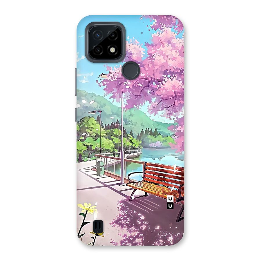 Beautiful Cherry Blossom Landscape Back Case for Realme C21
