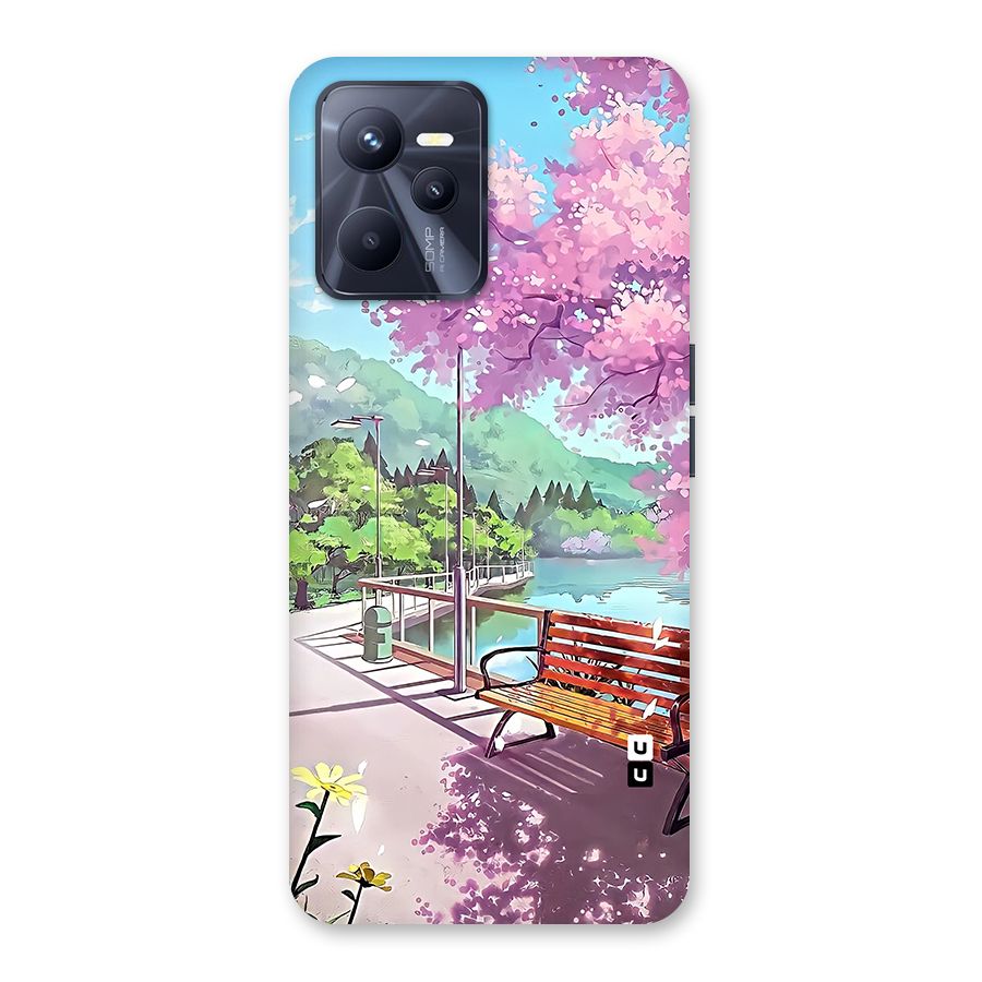 Beautiful Cherry Blossom Landscape Back Case for Realme C35