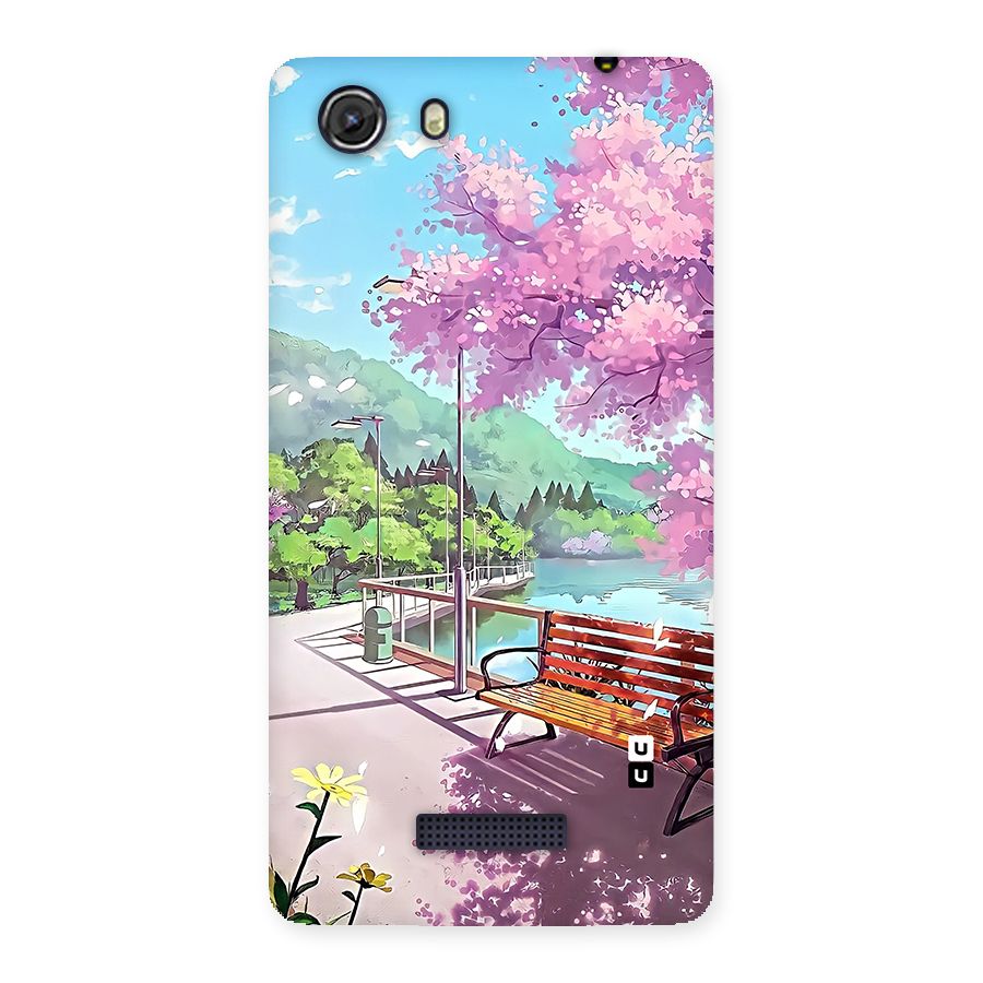 Beautiful Cherry Blossom Landscape Back Case for Unite 3