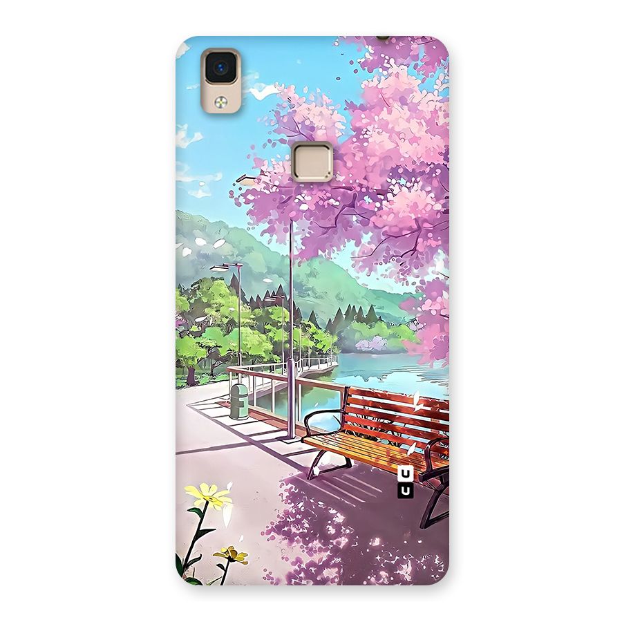 Beautiful Cherry Blossom Landscape Back Case for V3 Max