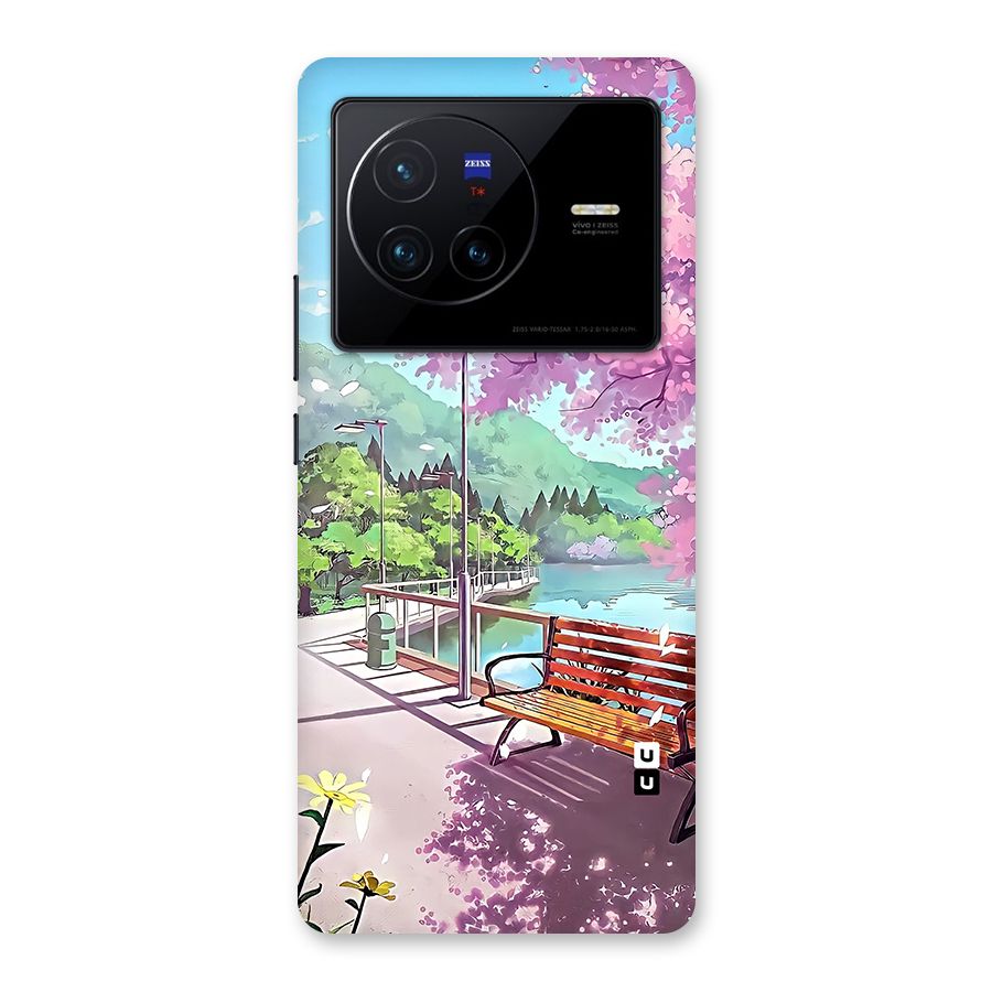 Beautiful Cherry Blossom Landscape Back Case for Vivo X80