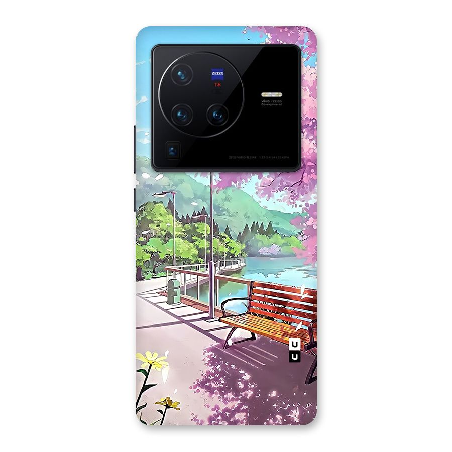 Beautiful Cherry Blossom Landscape Back Case for Vivo X80 Pro