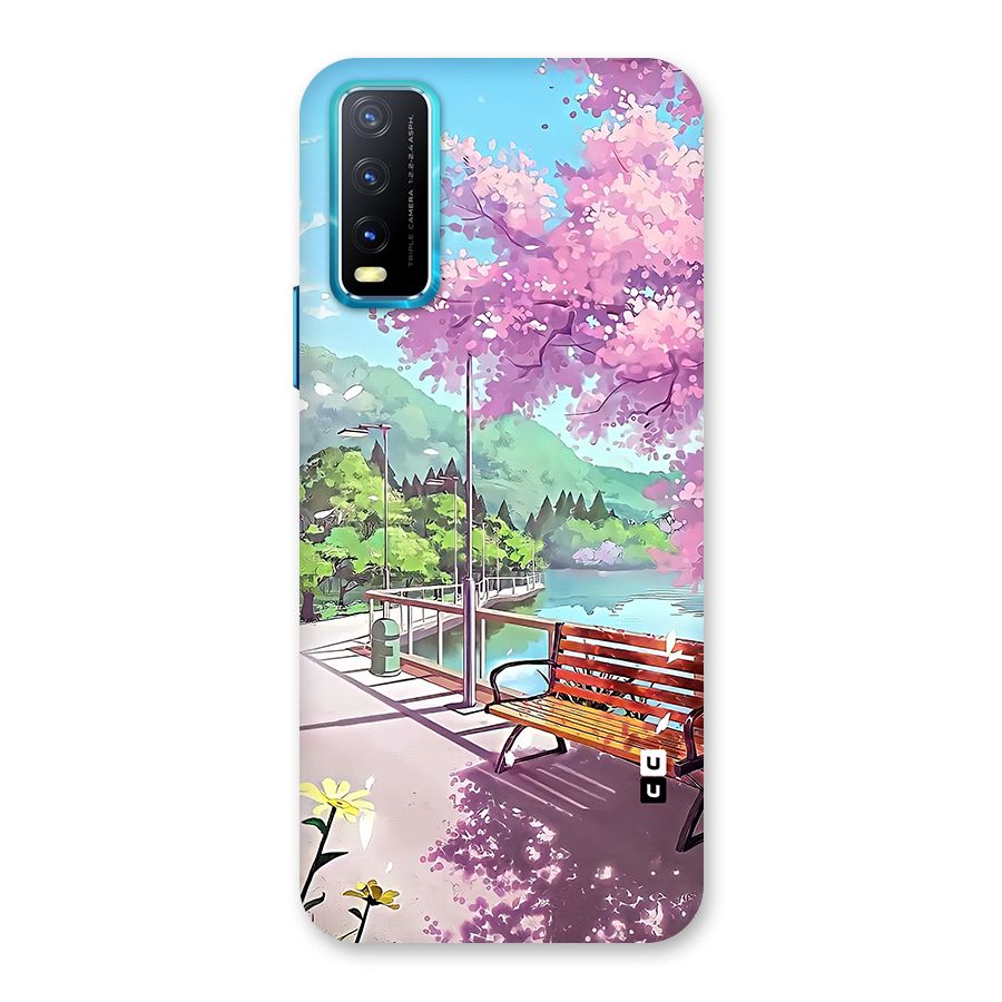 Beautiful Cherry Blossom Landscape Back Case for Vivo Y20G